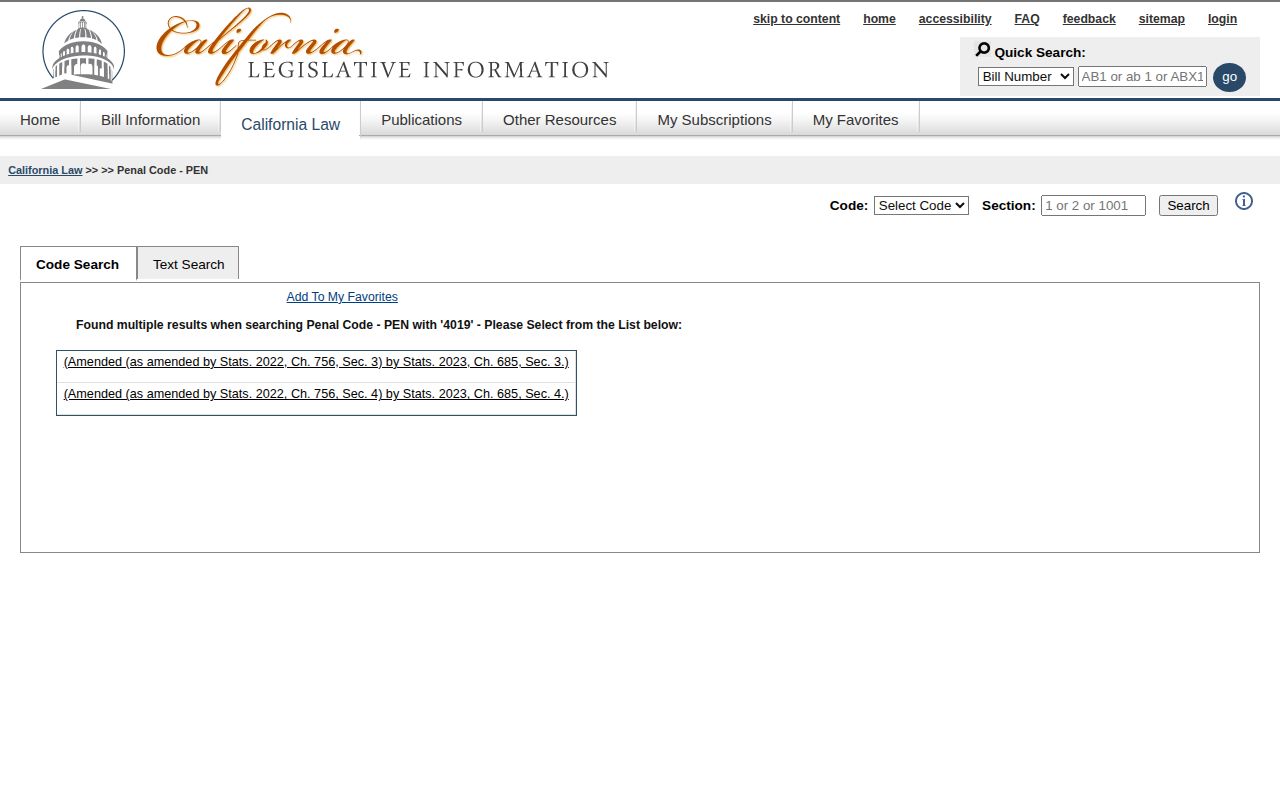 California Penal Code section 4019 page