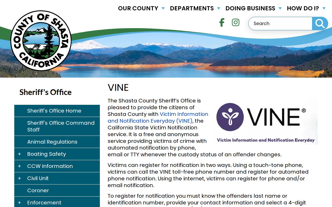 California VINE PIN workflow example